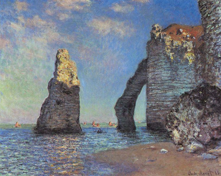 The Cliffs at Etretat, Claude Monet